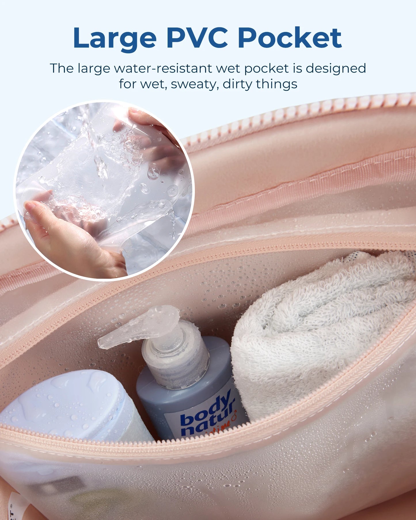 BAGSMART Travel Duffel Bag for Women – Waterproof Weekender Gym & Beach Bag with Wet Pocket - Nestling Babies