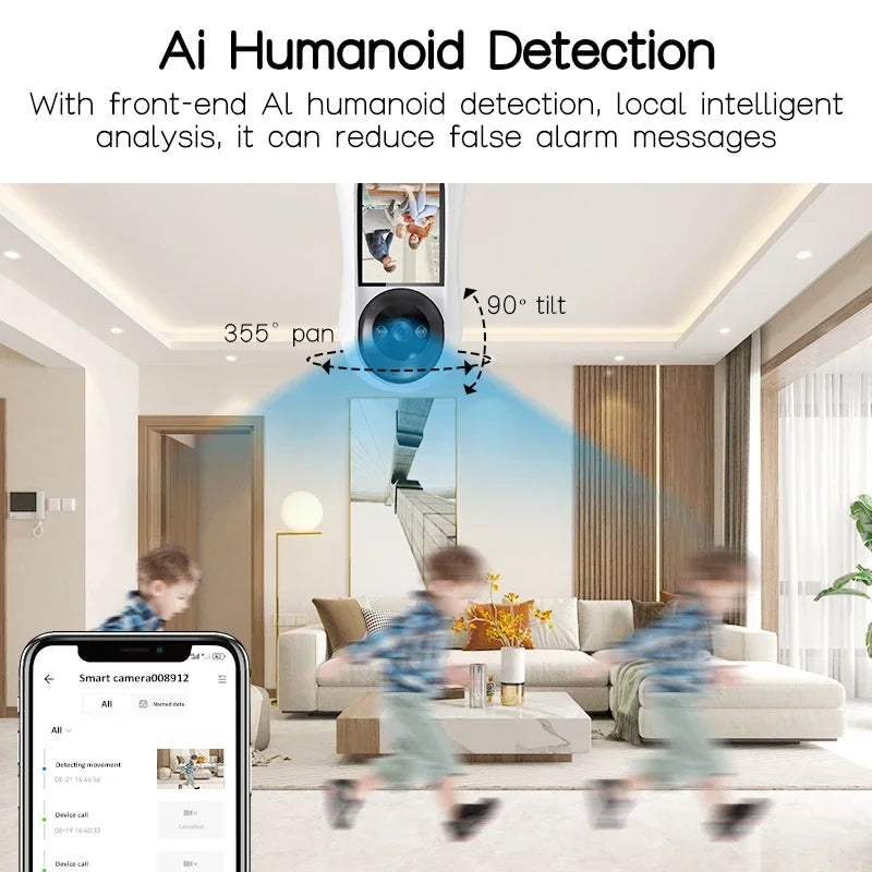 8MP Smart WiFi Baby Monitor with Motion & Sound Detection – 360° PTZ Camera - Nestling Babies