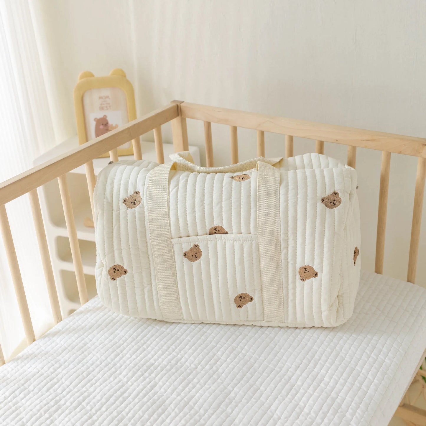 Large Mommy Diaper Bag – Multi-Functional Tote for Baby Essentials & Travel - Nestling Babies
