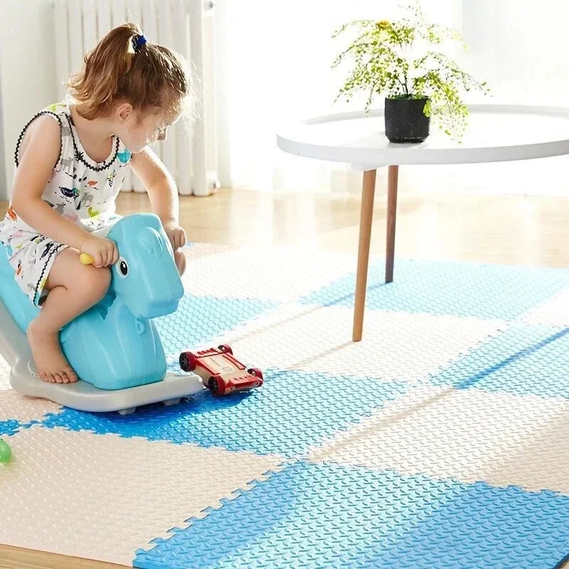 8/16PCS Baby Puzzle Foam Play Mat – Soft Interlocking Floor Tiles for Kids - Nestling Babies