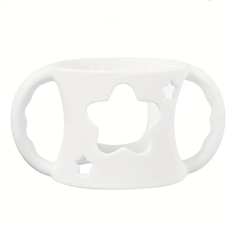 Silicone Bottle Handle Sleeve – Soft Grip for Wide-Neck Baby Bottles - Nestling Babies