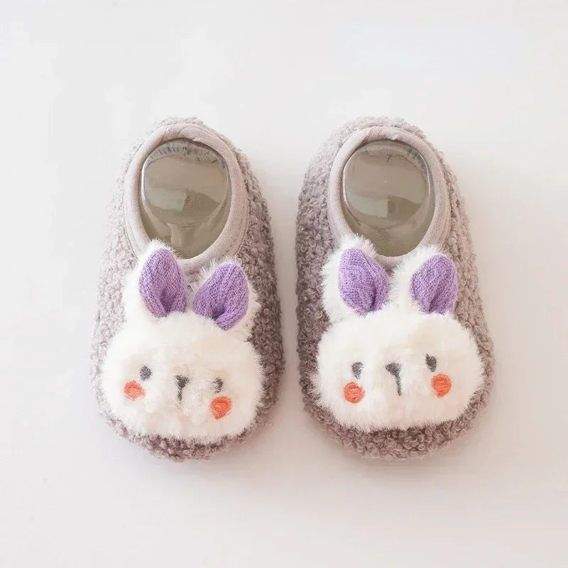 Winter Warm Baby Slippers – Soft Plush Anti-Slip Indoor Shoes for Toddlers (0–4Y) - Nestling Babies