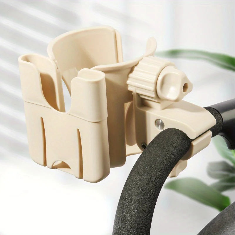 2-in-1 Universal Stroller Cup & Phone Holder – For Bottles, Mugs, and Smartphones - Nestling Babies