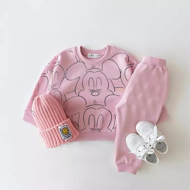 Baby Summer 2-Piece Set – Cartoon Tee & Shorts - Nestling Babies