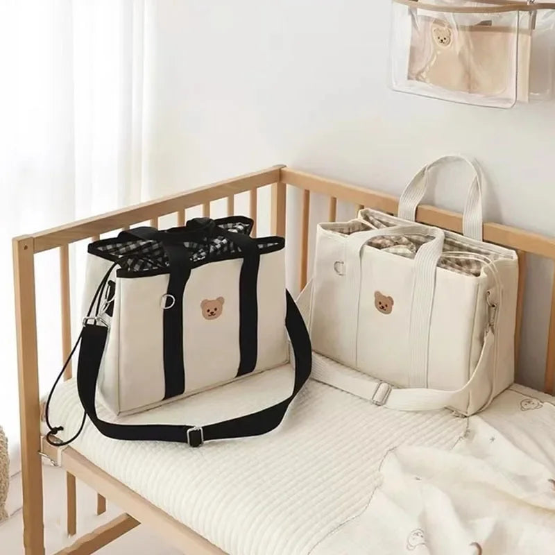 Casual Mommy Diaper Bag – Medium Size Maternity Tote for Baby Essentials & Daily Use - Nestling Babies