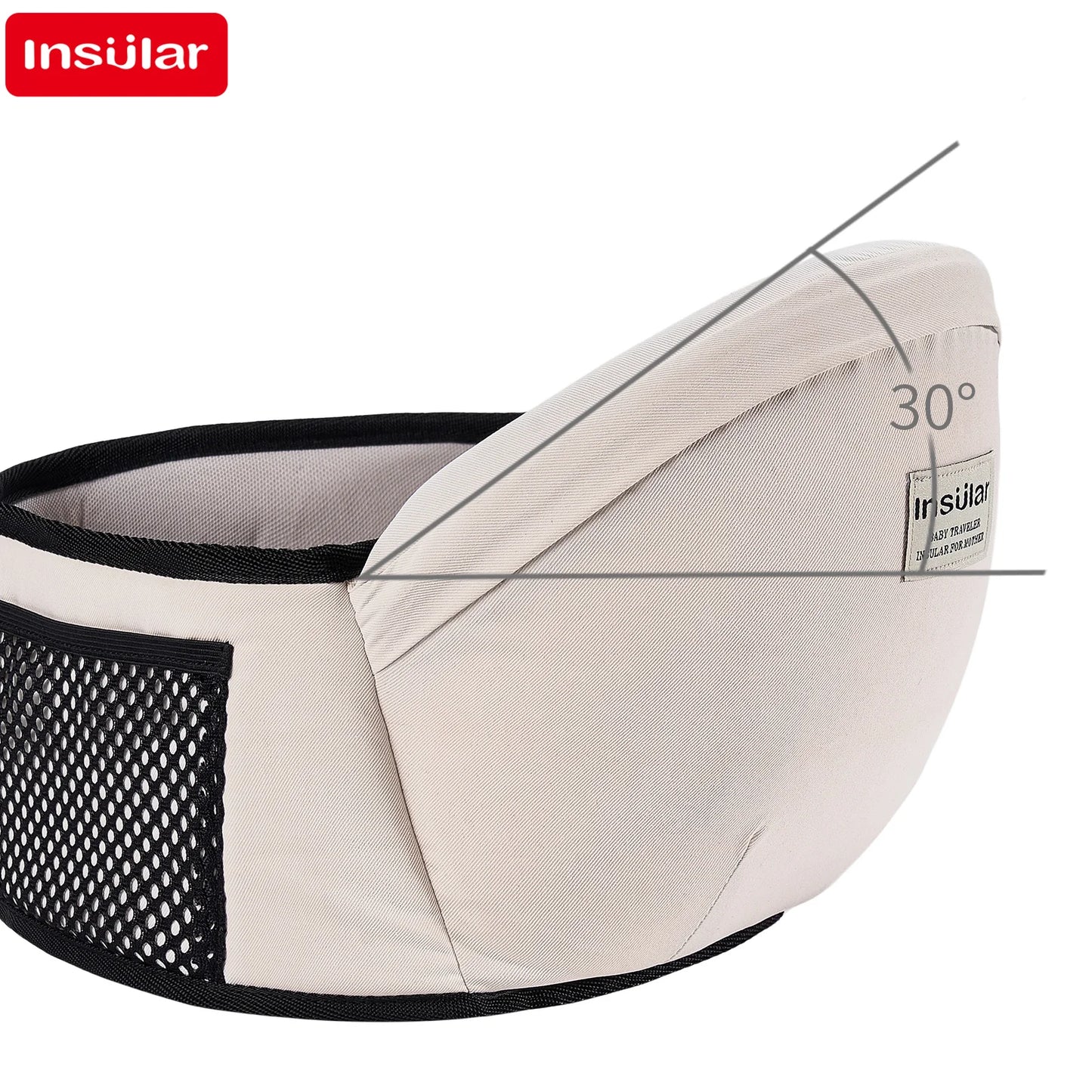 Baby Carrier Waist Stool – Adjustable Infant Hipseat for Comfortable Babywearing - Nestling Babies