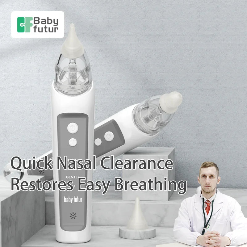 BabyFutur Rechargeable Electric Nasal Aspirator – Gentle, Silent & Soothing - Nestling Babies
