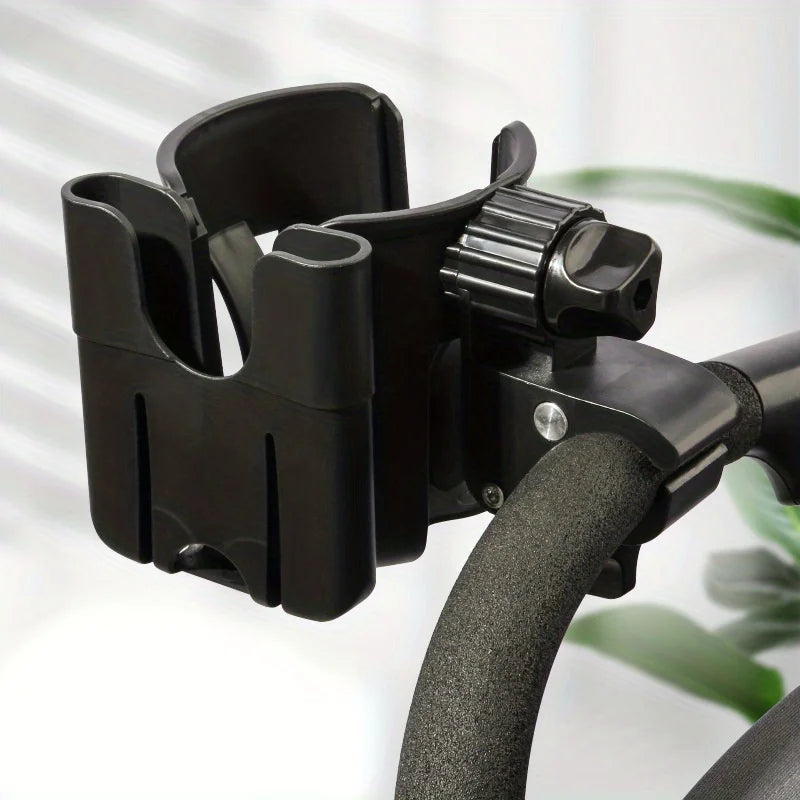 2-in-1 Universal Stroller Cup & Phone Holder – For Bottles, Mugs, and Smartphones - Nestling Babies