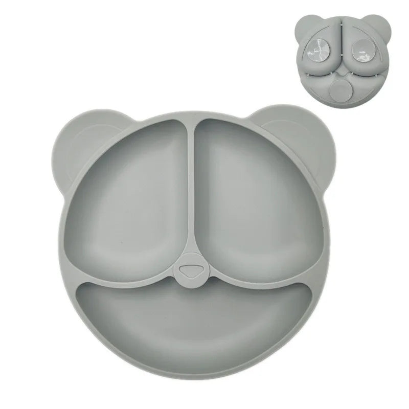 Silicone Suction Plate for Toddlers – Non-Slip Cartoon Design for Mess-Free Meals - Nestling Babies