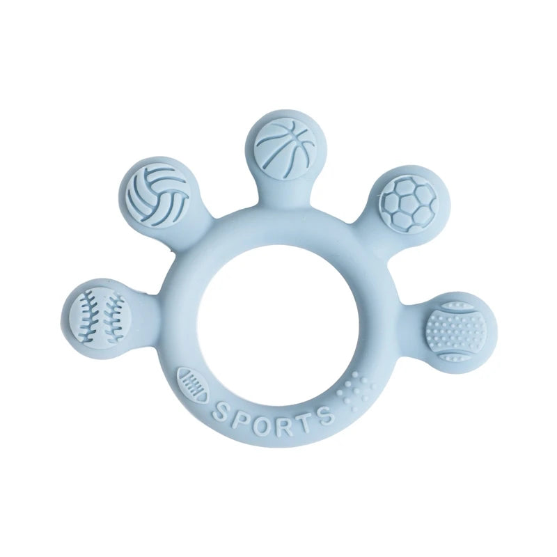 Silicone Baby Teether Ring – Soft & Safe Teething Toy for 0–12 Months - Nestling Babies