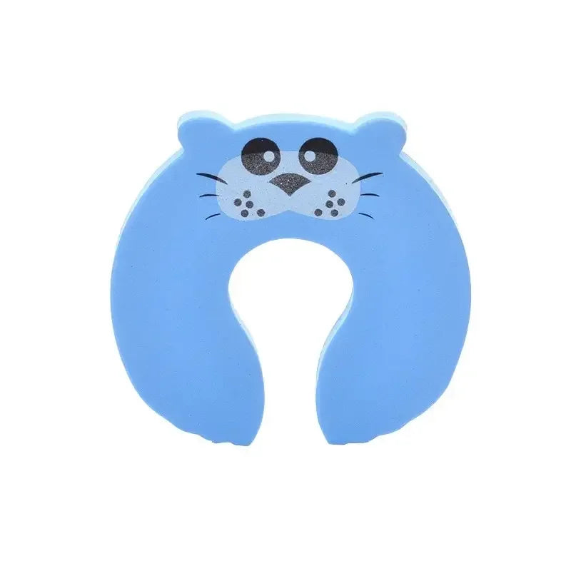 Baby Safety Door Stoppers – Anti-Pinch Foam Guards with Cute Animal Design (2/5 pcs) - Nestling Babies