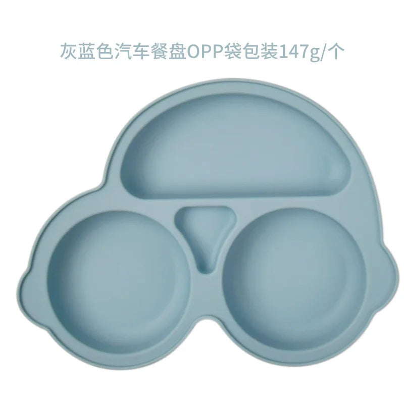Silicone Suction Plate for Toddlers – Non-Slip Cartoon Design for Mess-Free Meals - Nestling Babies