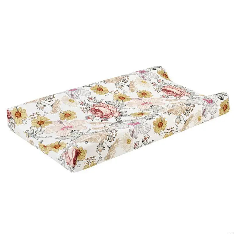 Floral Fitted Crib Sheet – Soft & Stretchy Diaper Changing Pad Cover for Nursery - Nestling Babies