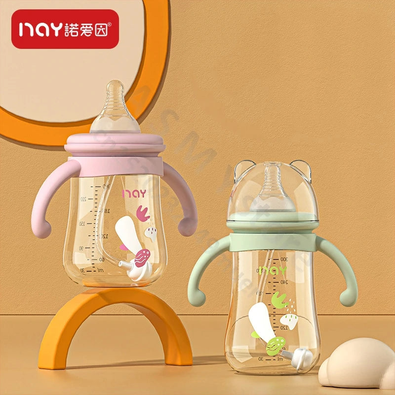 Anti-Colic Baby Bottle with Handles – Wide Neck, 300ml Capacity - Nestling Babies