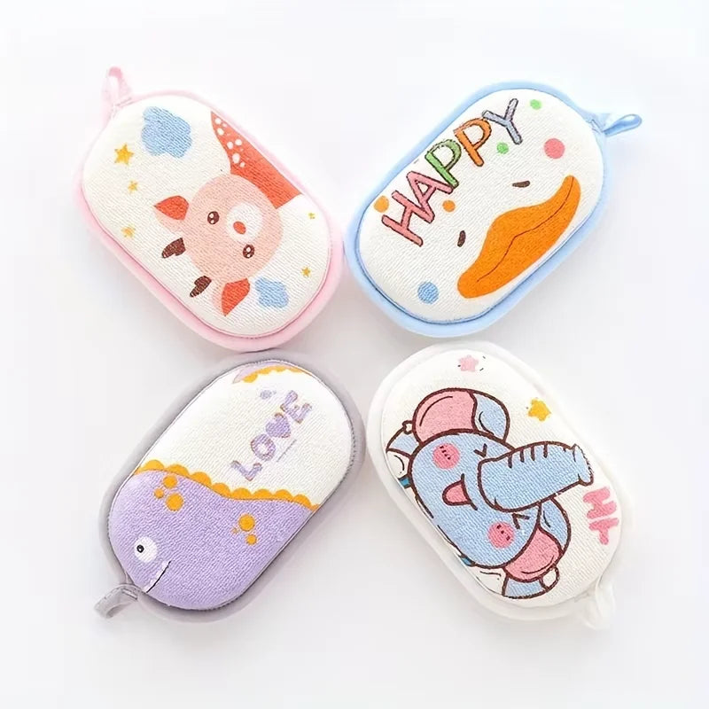 Soft Baby Bath Sponge – Gentle Scrub & Hair Washing Brush for Newborns and Toddlers - Nestling Babies