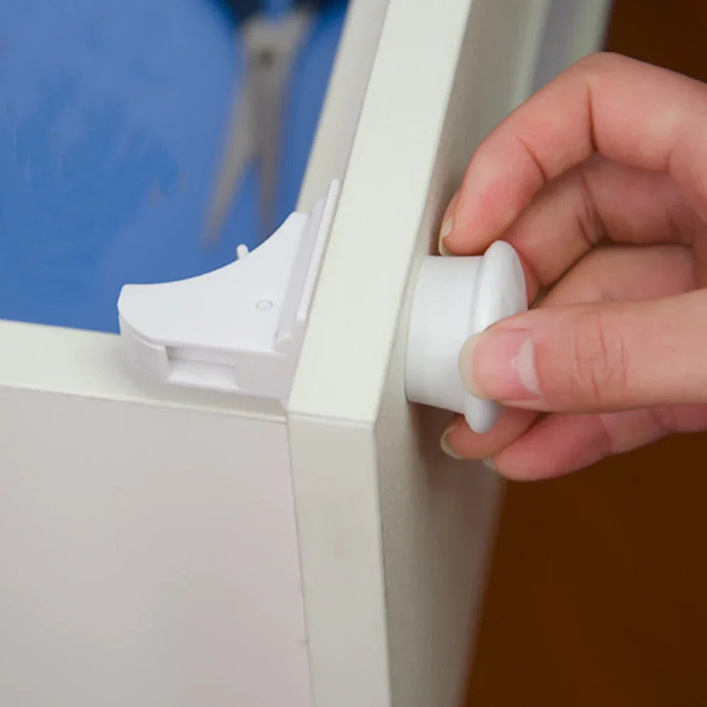 Magnetic Baby Safety Locks – Invisible Childproof Drawer & Cabinet Latches (No Drilling Required) - Nestling Babies