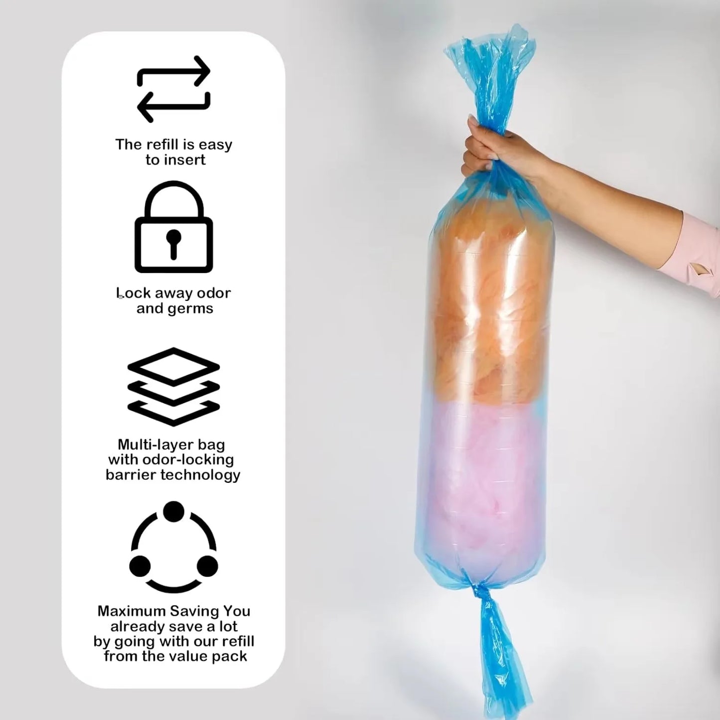 FreshSeal™ Refill Bags – Universal Fit & Odor Lock - Nestling Babies