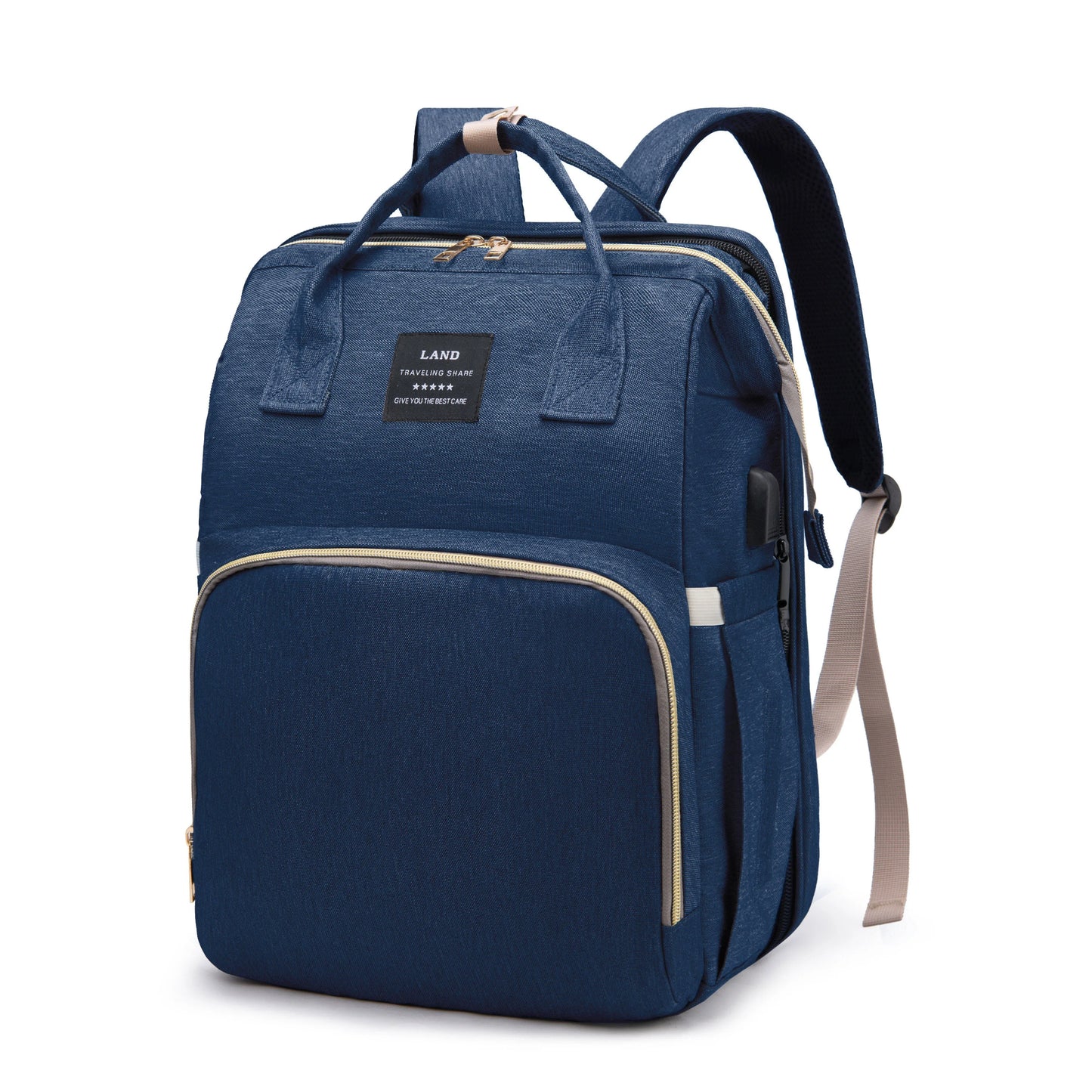 Lightweight Foldable Mommy Diaper Bag – Travel Backpack with Portable Crib - Nestling Babies