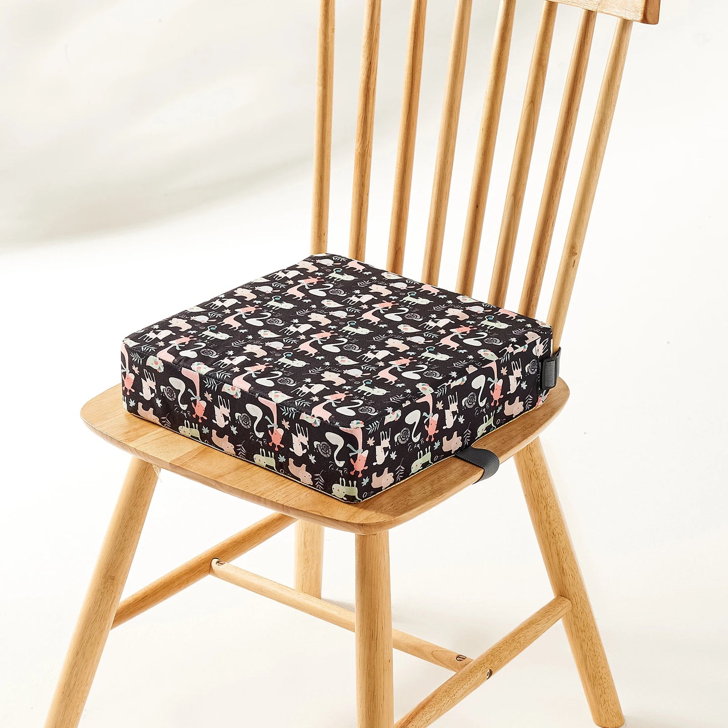 INSULAR Adjustable Booster Seat – Removable Floral Cushion for Baby Dining Chairs - Nestling Babies