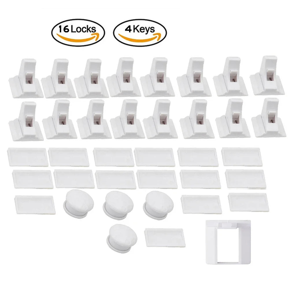 Magnetic Baby Safety Locks – Invisible Childproof Drawer & Cabinet Latches (No Drilling Required) - Nestling Babies