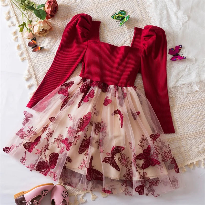 Flower Girl Princess Dress – Ruffle Sleeveless Party Dress for Weddings & Birthdays - Nestling Babies