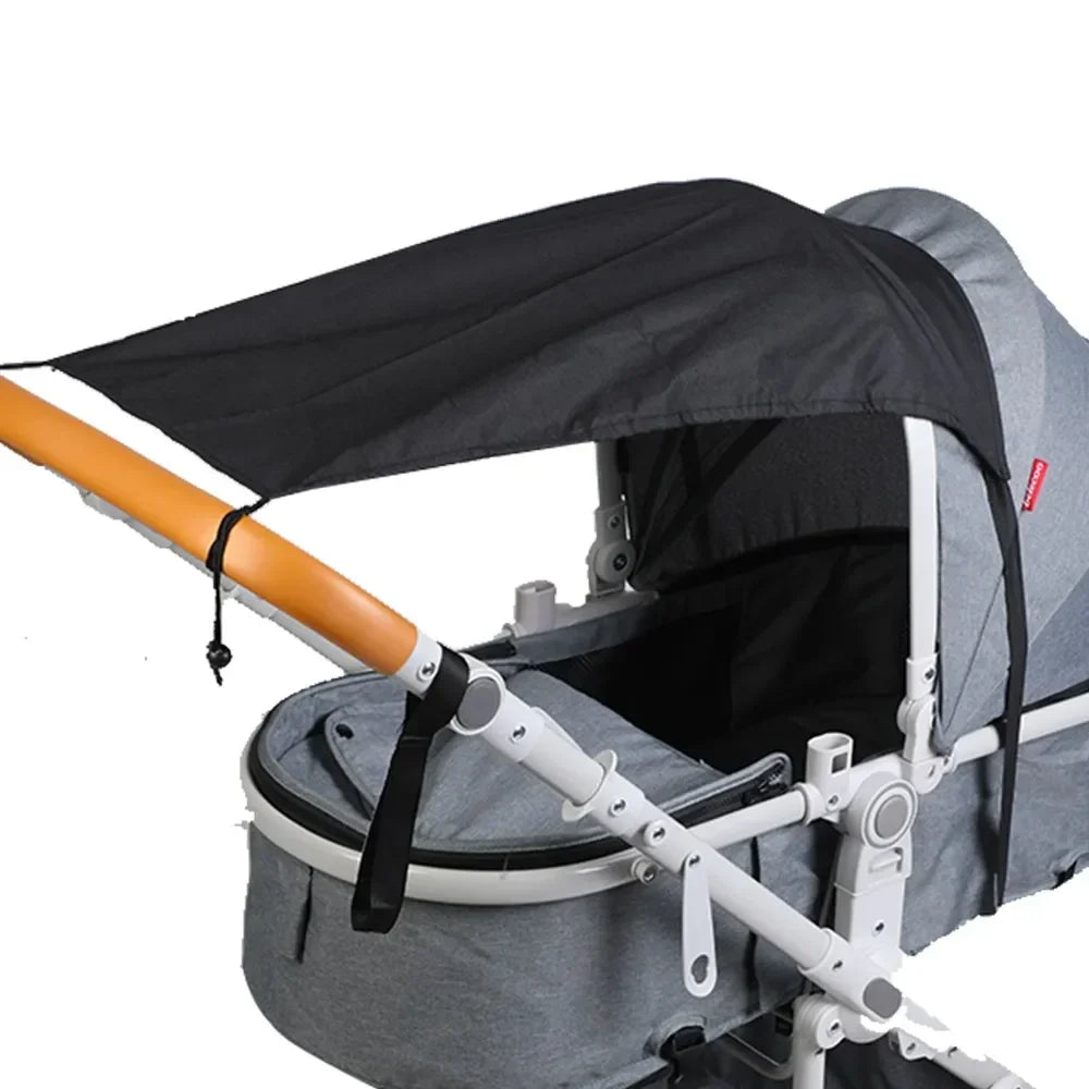 Universal Stroller Sunshade Cover – UV50+ Protection Canopy for Prams & Infant Car Seats - Nestling Babies