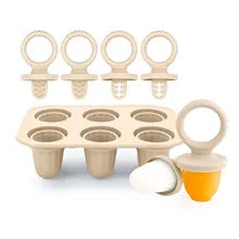 Silicone Baby Popsicle Mold – 6-Cavity Tray for Frozen Teething Treats - Nestling Babies