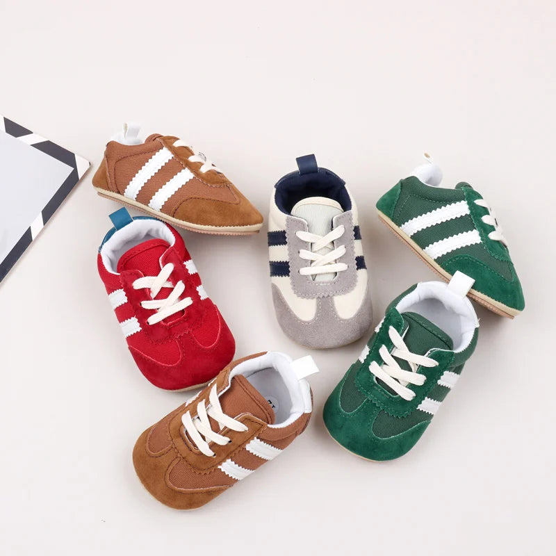 Unisex Baby Sports Shoes – Non-Slip PVC Sole First Walkers (0–12 Months) - Nestling Babies