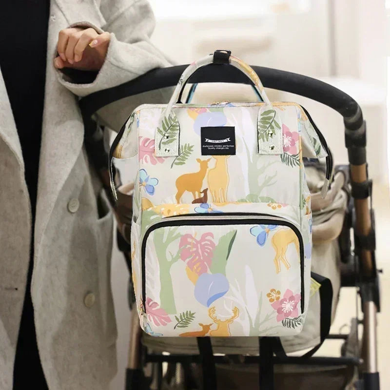 Large Capacity Diaper Backpack – Insulated Multi-Function Baby Bag for Travel & Stroller Use - Nestling Babies