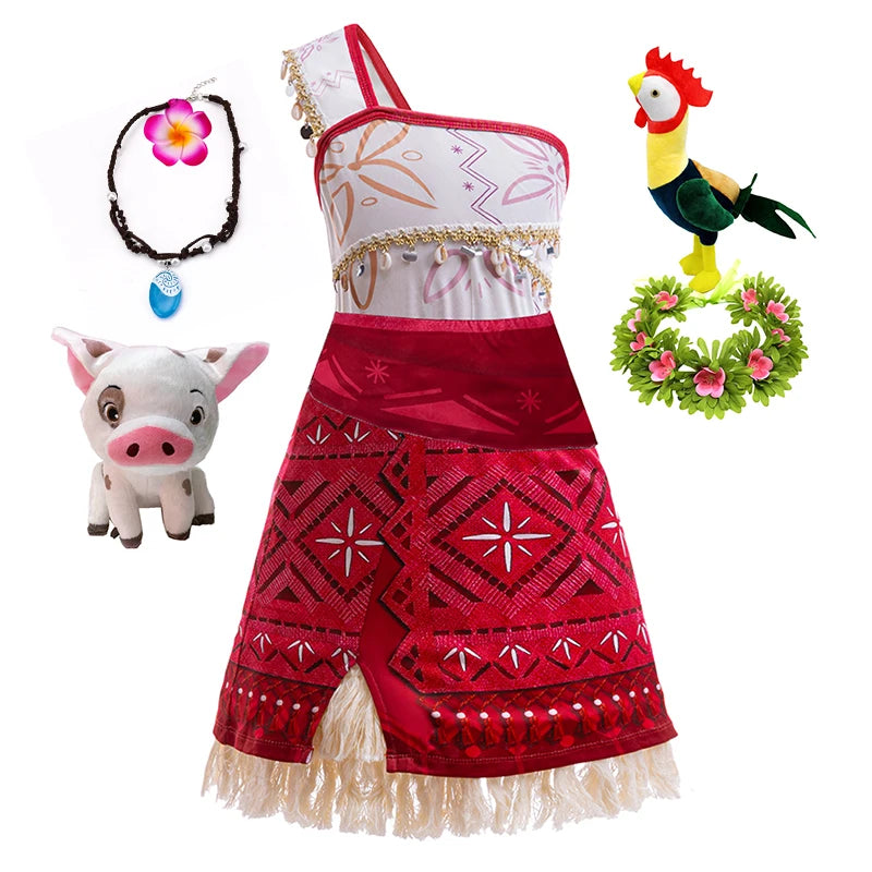Moana 2 Princess Costume Dress – Girls’ Halloween & Party Fancy Outfit - Nestling Babies