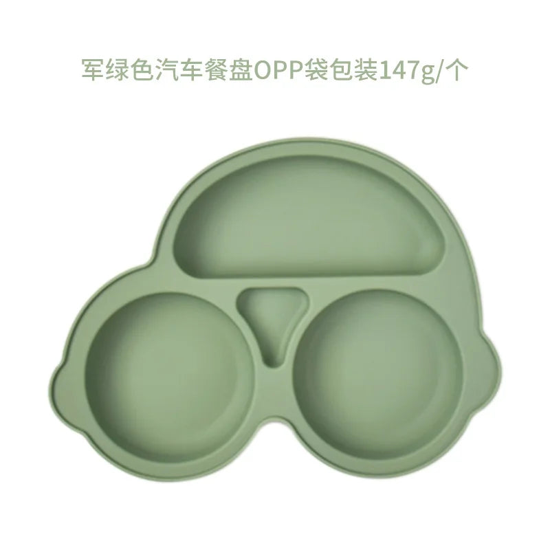 Silicone Suction Plate for Toddlers – Non-Slip Cartoon Design for Mess-Free Meals - Nestling Babies