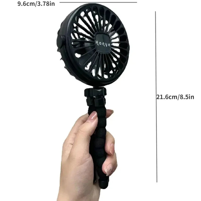 Bladeless Mini Stroller Fan – USB Rechargeable Handheld & Folding Silent Cooling Fan for Babies & Parents - Nestling Babies