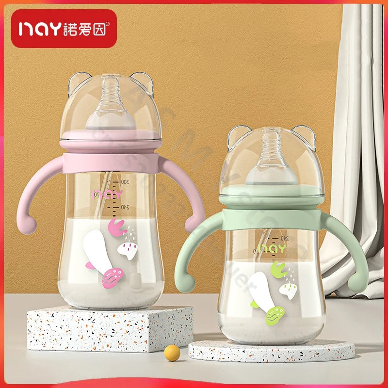 Anti-Colic Baby Bottle with Handles – Wide Neck, 300ml Capacity - Nestling Babies