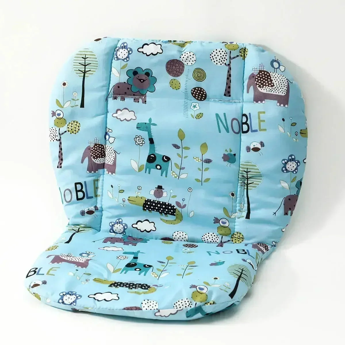 Baby Cushion for High Chair & Stroller – Double-Sided Soft Seat Pad with Cute Animal Prints | Thick, Breathable & Comfortable - Nestling Babies