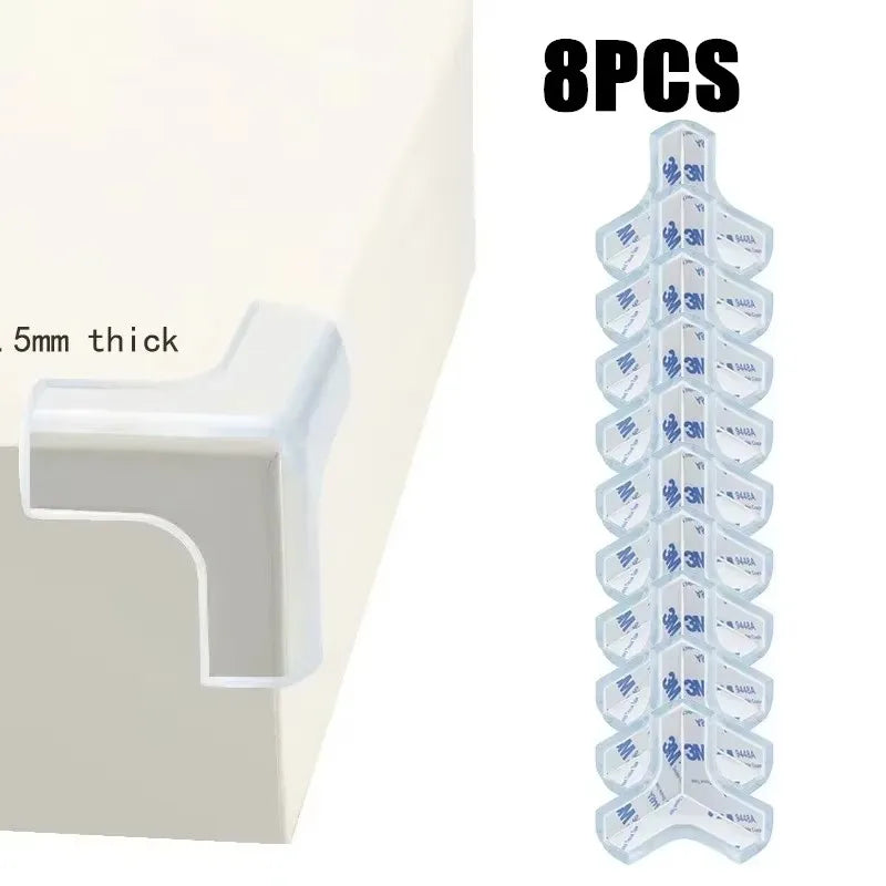 Transparent PVC Corner & Edge Guards – Anti-Bump Baby Safety Strip with Double-Sided Tape - Nestling Babies