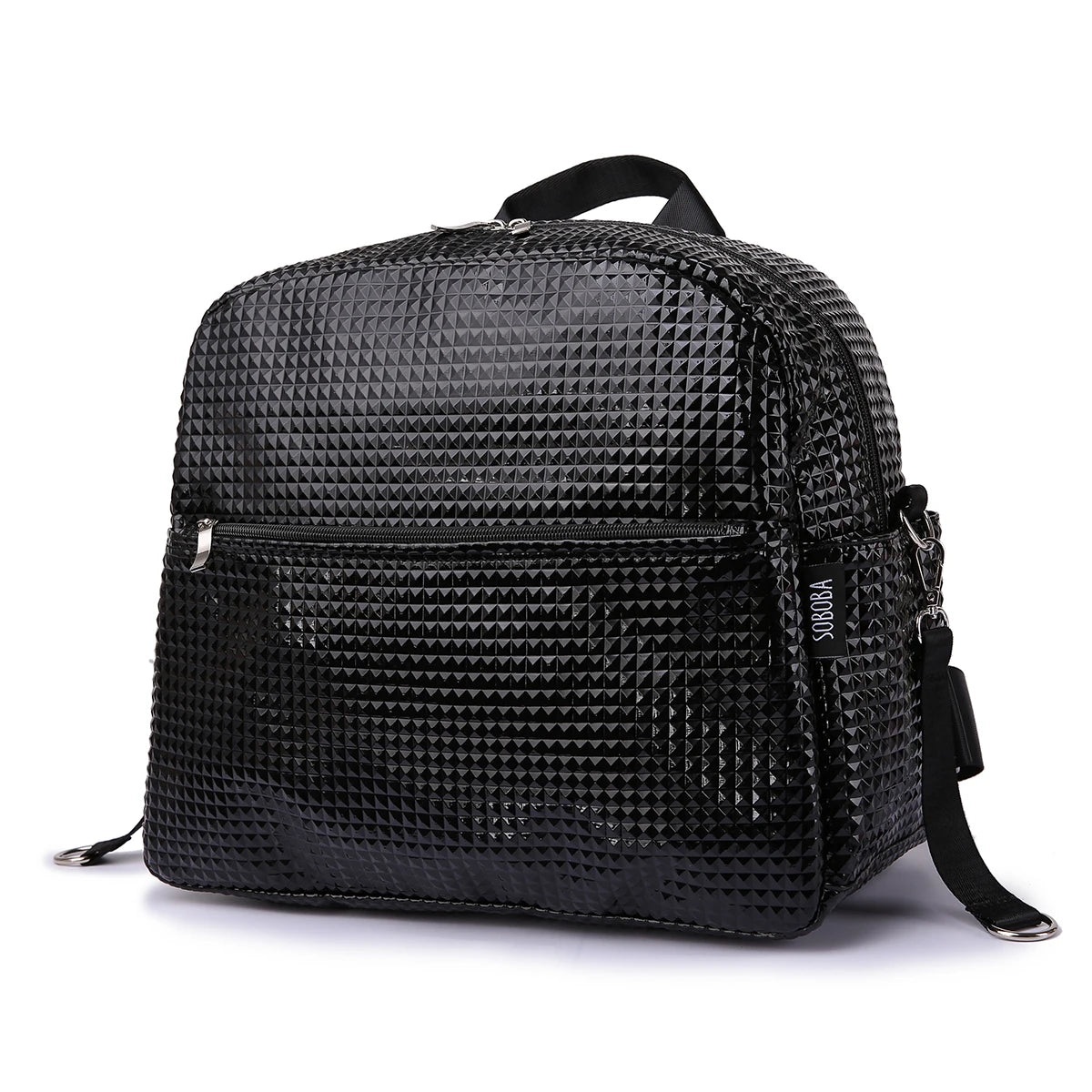 Soboba Stylish Diaper Backpack – Waterproof & Eco-Friendly PU Leather Bag for Modern Moms - Nestling Babies