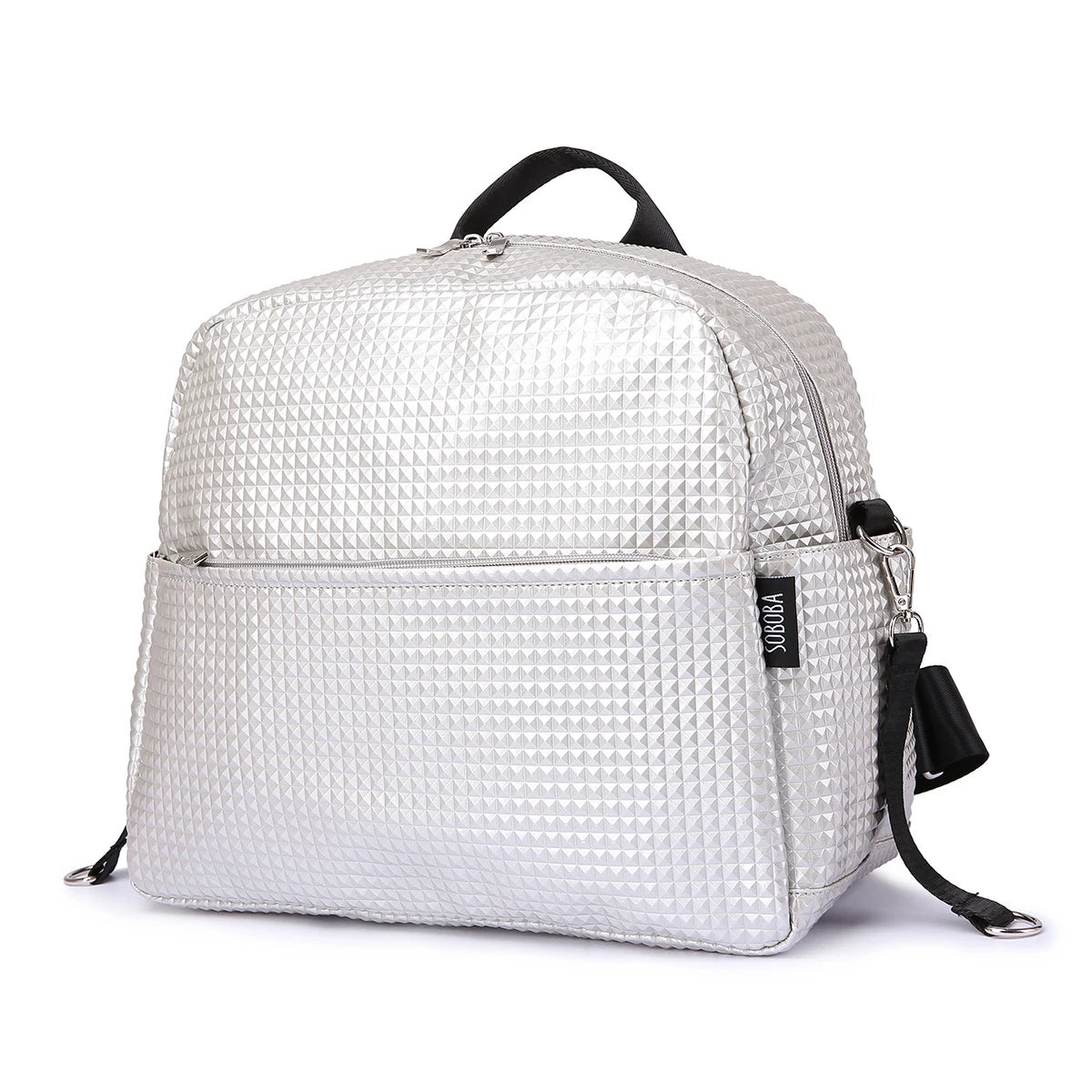 Soboba Stylish Diaper Backpack – Waterproof & Eco-Friendly PU Leather Bag for Modern Moms - Nestling Babies