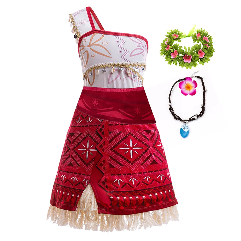Moana 2 Princess Costume Dress – Girls’ Halloween & Party Fancy Outfit - Nestling Babies