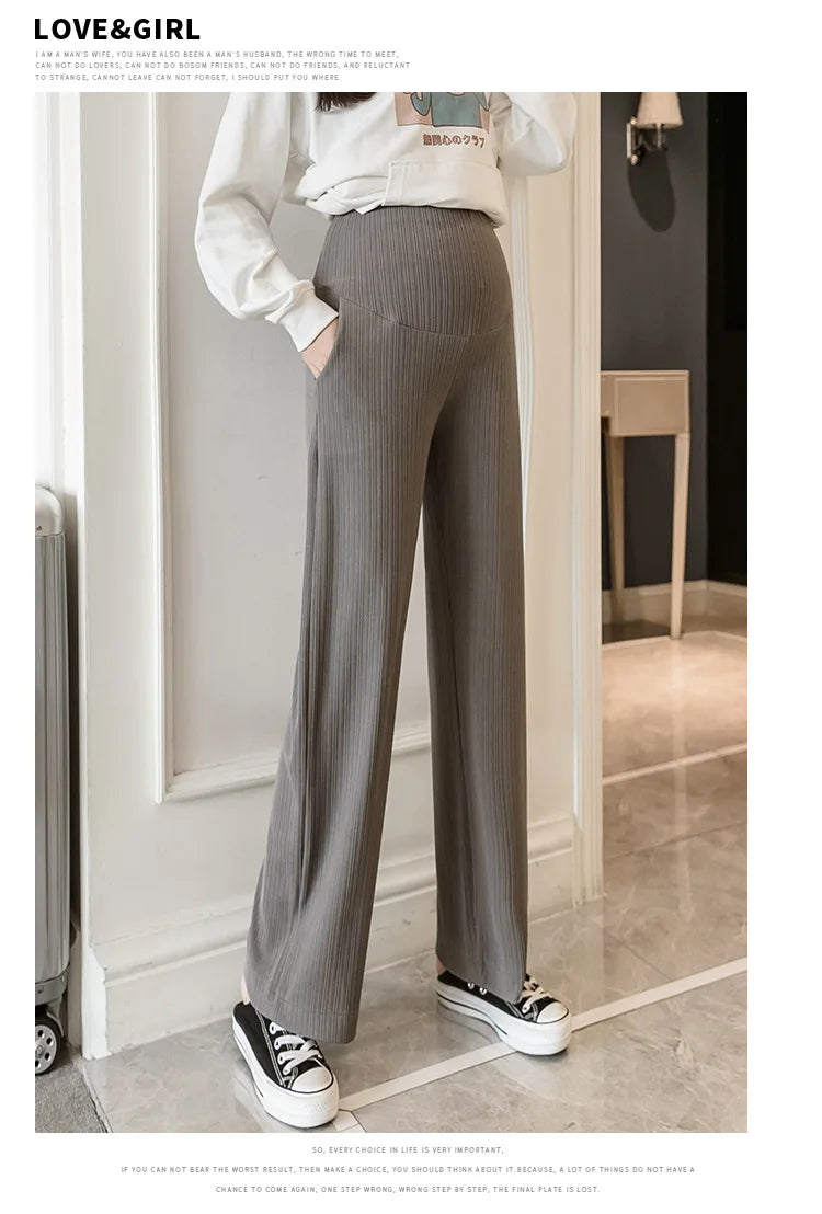 Thickened Maternity Belly Pants – Loose & Cozy Everyday Wear for Pregnant Women - Nestling Babies