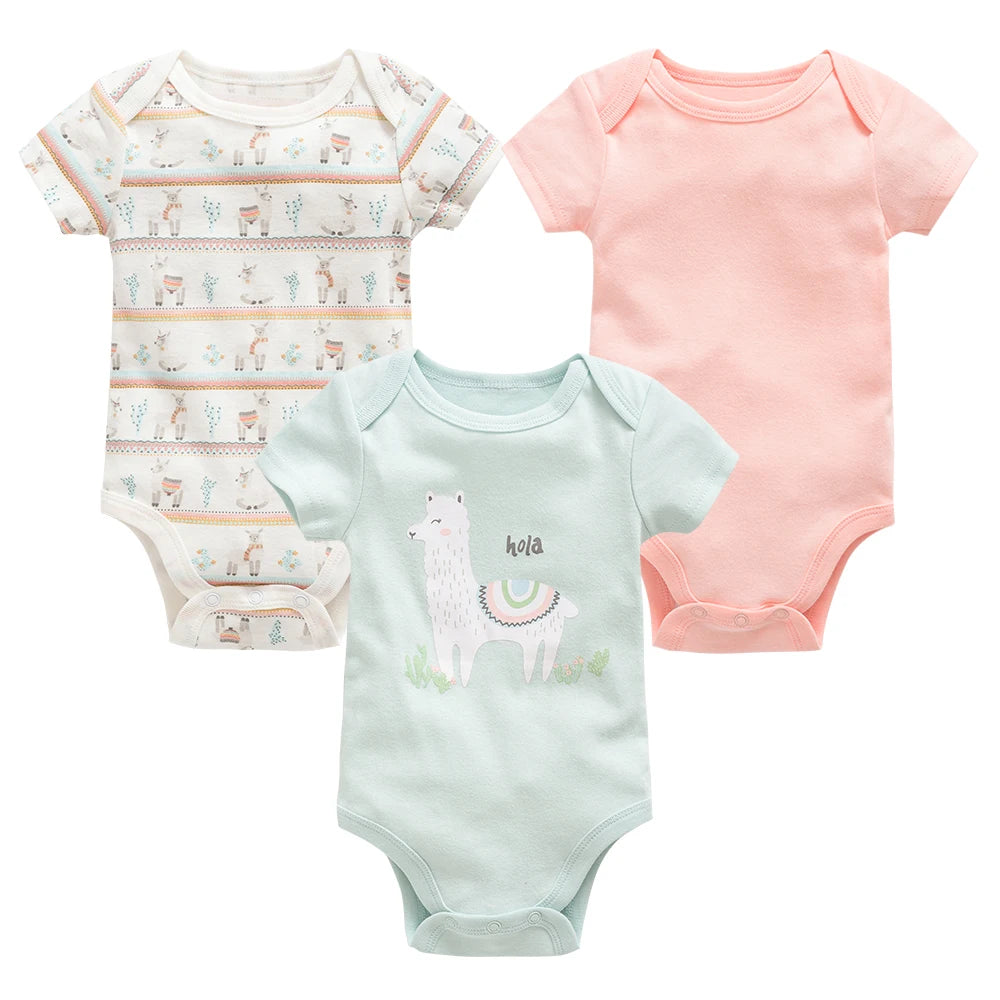 Cotton Essentials – 3/6-Pack Baby Bodysuits (Unisex | 0–12M) - Nestling Babies