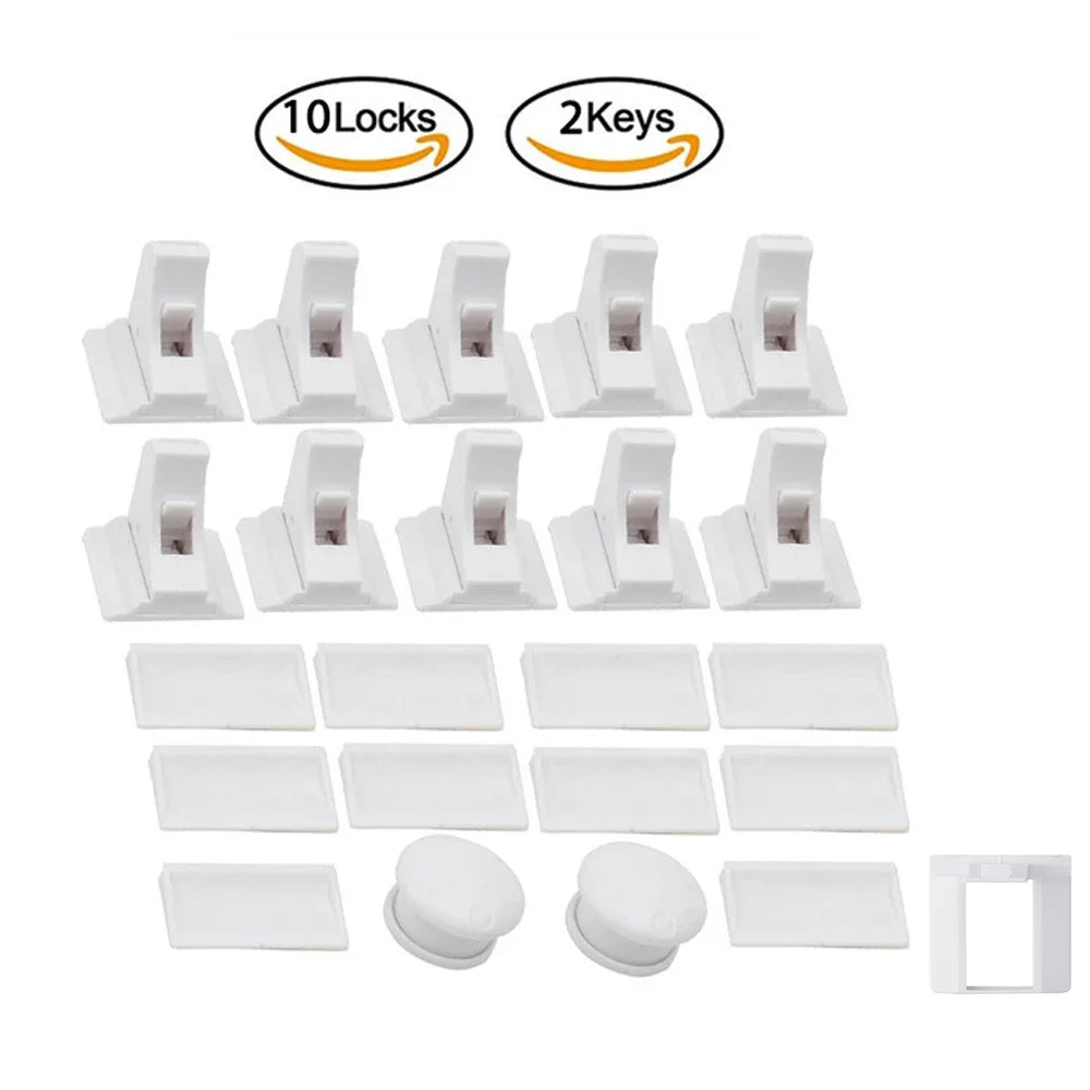 Magnetic Baby Safety Locks – Invisible Childproof Drawer & Cabinet Latches (No Drilling Required) - Nestling Babies