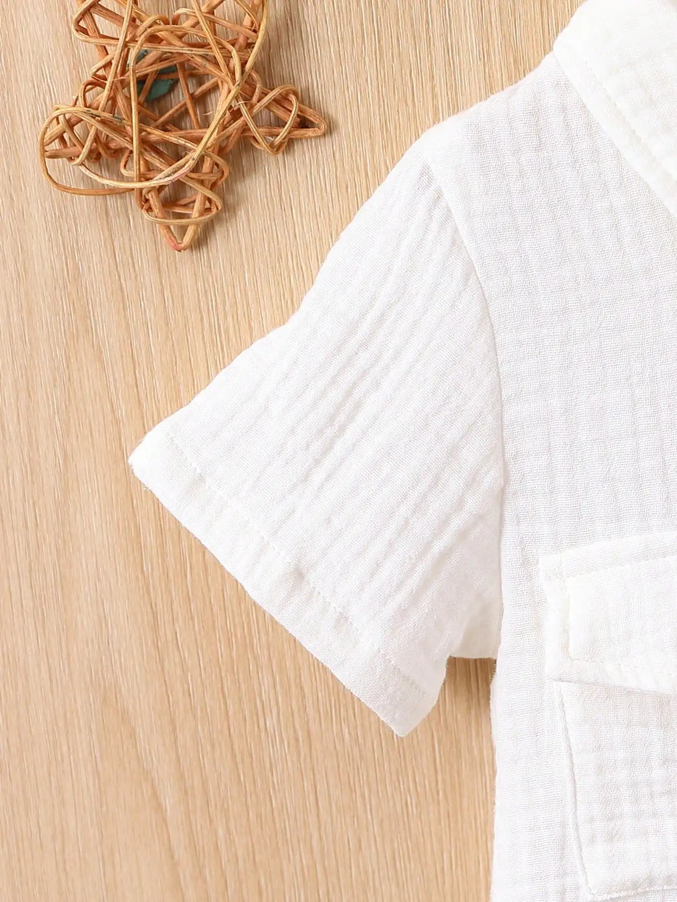 Soft Cotton Summer Romper – Minimalist Comfort for Baby (3–24M) - Nestling Babies