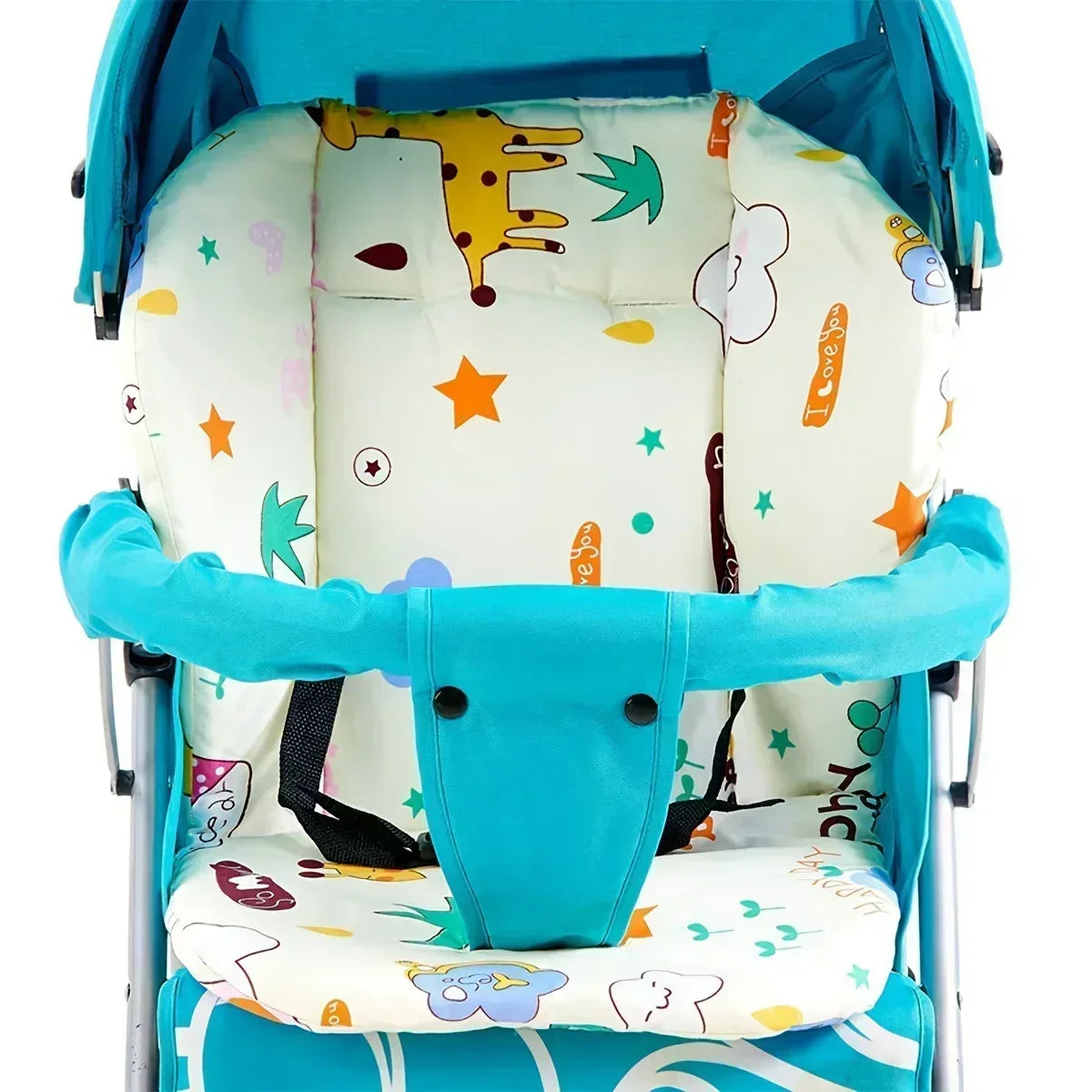 Baby Cushion for High Chair & Stroller – Double-Sided Soft Seat Pad with Cute Animal Prints | Thick, Breathable & Comfortable - Nestling Babies