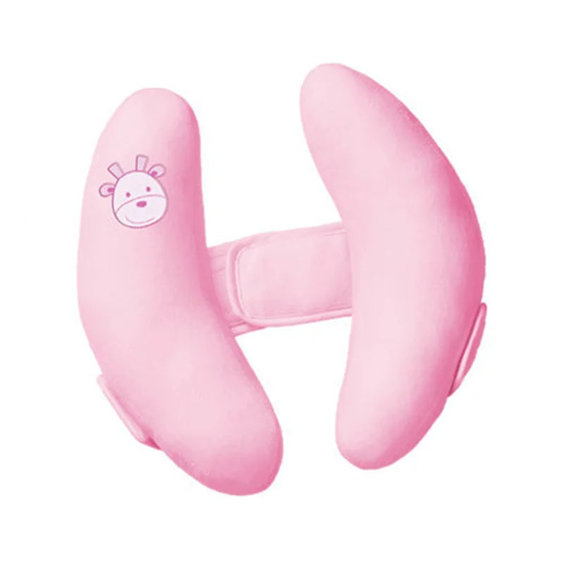 Baby Stroller & Car Seat Neck Pillow – Soft Banana-Shaped Head Support for Infants | Cartoon Flower Design - Nestling Babies
