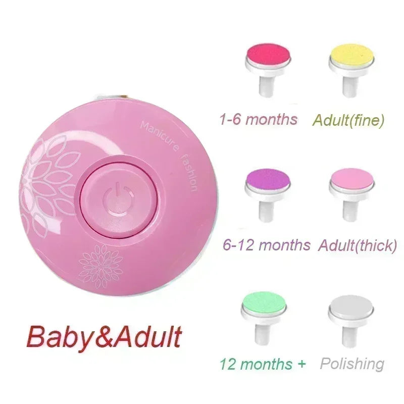 Electric Baby Nail Trimmer – Gentle Nail File & Care Kit for Newborns and Toddlers - Nestling Babies