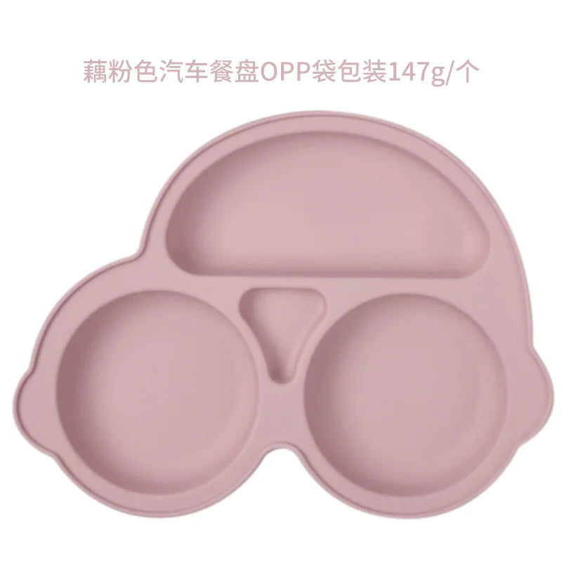 Silicone Suction Plate for Toddlers – Non-Slip Cartoon Design for Mess-Free Meals - Nestling Babies