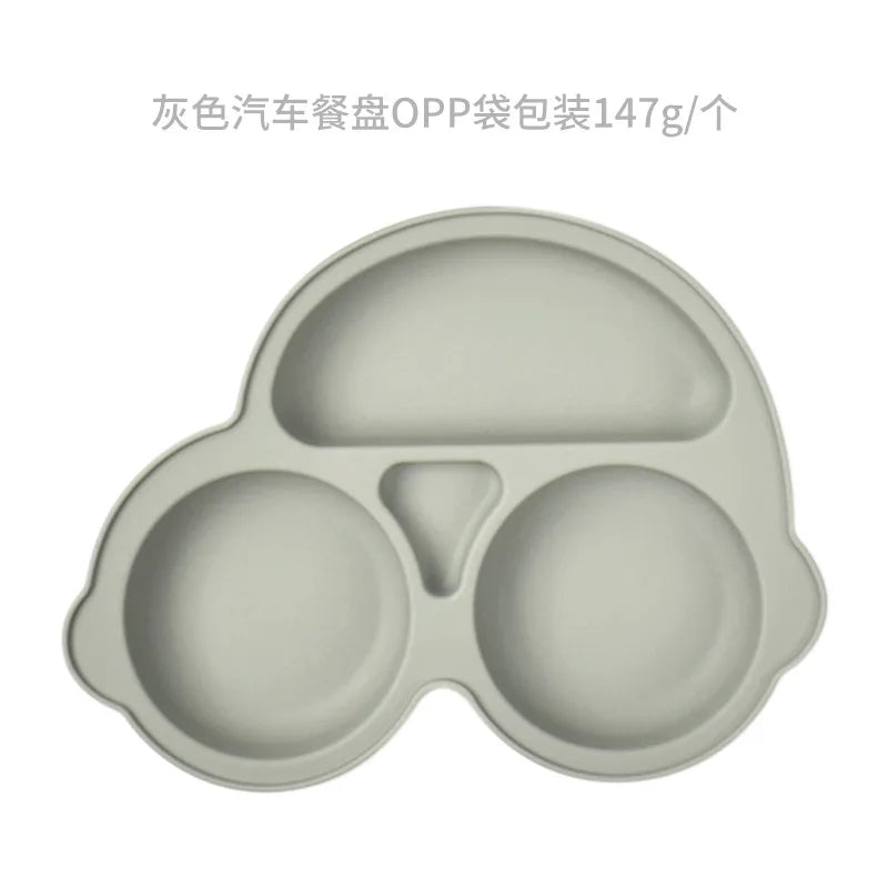 Silicone Suction Plate for Toddlers – Non-Slip Cartoon Design for Mess-Free Meals - Nestling Babies