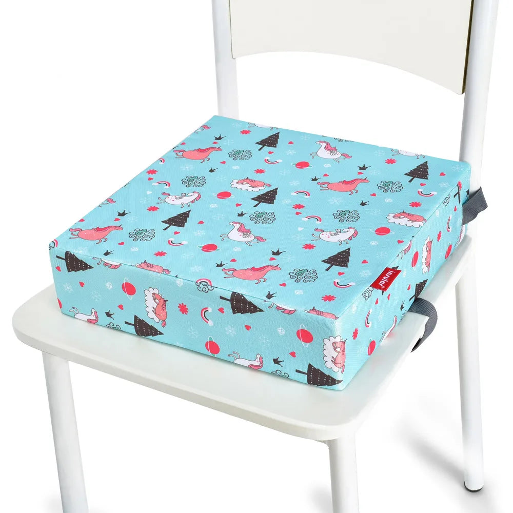 Adjustable Baby Booster Seat Cushion – Soft Dining Chair Pad with Safety Straps for Toddlers - Nestling Babies