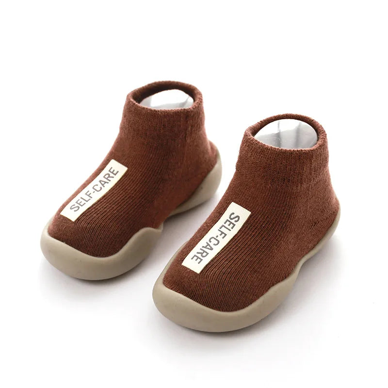 Soft Knit Baby First Walkers – Non-Slip Slip-On Shoes for Toddlers (0–4Y) - Nestling Babies