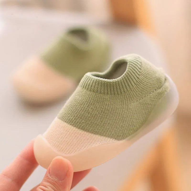 Soft Knit Baby First Walkers – Non-Slip Slip-On Shoes for Toddlers (0–4Y) - Nestling Babies